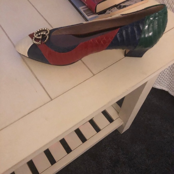 Gucci snakeskin G pumps NWT - Picture 3 of 7